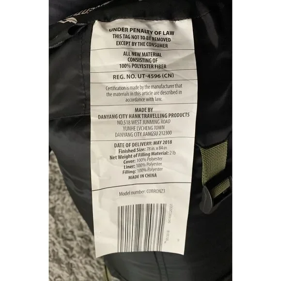 NEW Adventuridge GREEN puffer WEARABLE SLEEPING BAG FULL BODY sz M - Picture 6 of 6